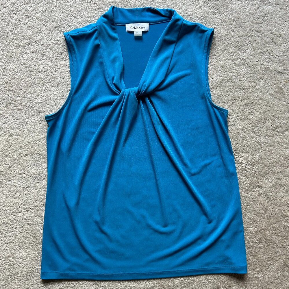Calvin Klein Women's Blue Business Casual Tank Top Size Small